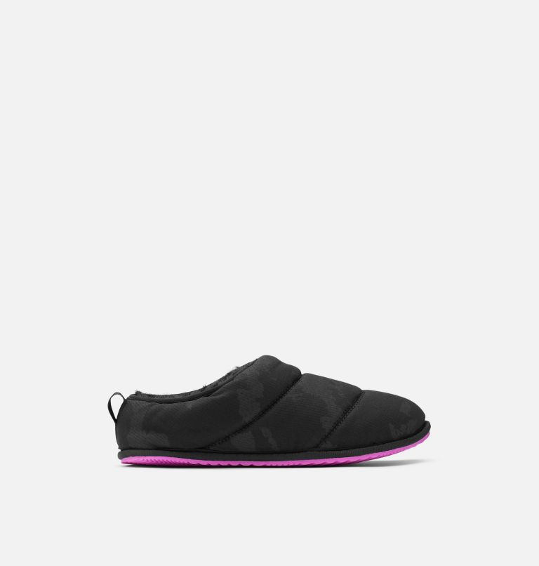 Women's Sorel Go - Bodega Run Slipper, Color: Black, Bright Lavender, image 1