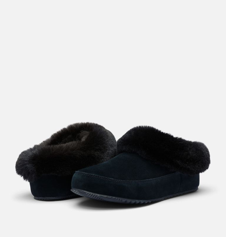 Women's Sorel Go Coffee Run Slipper, Color: Black, Sea Salt, image 8