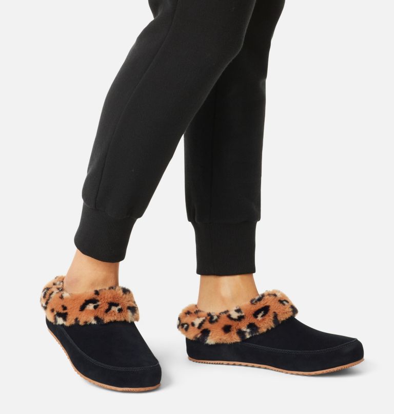 Women's Sorel Go Coffee Run Slipper, Color: Black, Tawny Buff, image 8