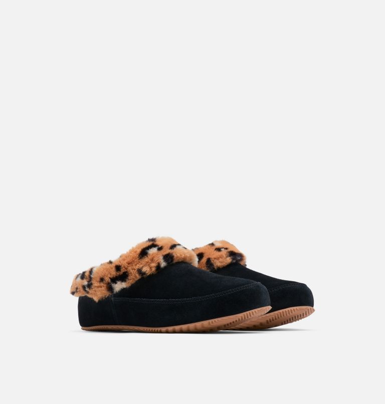 Women's Sorel Go Coffee Run Slipper, Color: Black, Tawny Buff, image 2