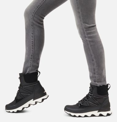 sorel booties black