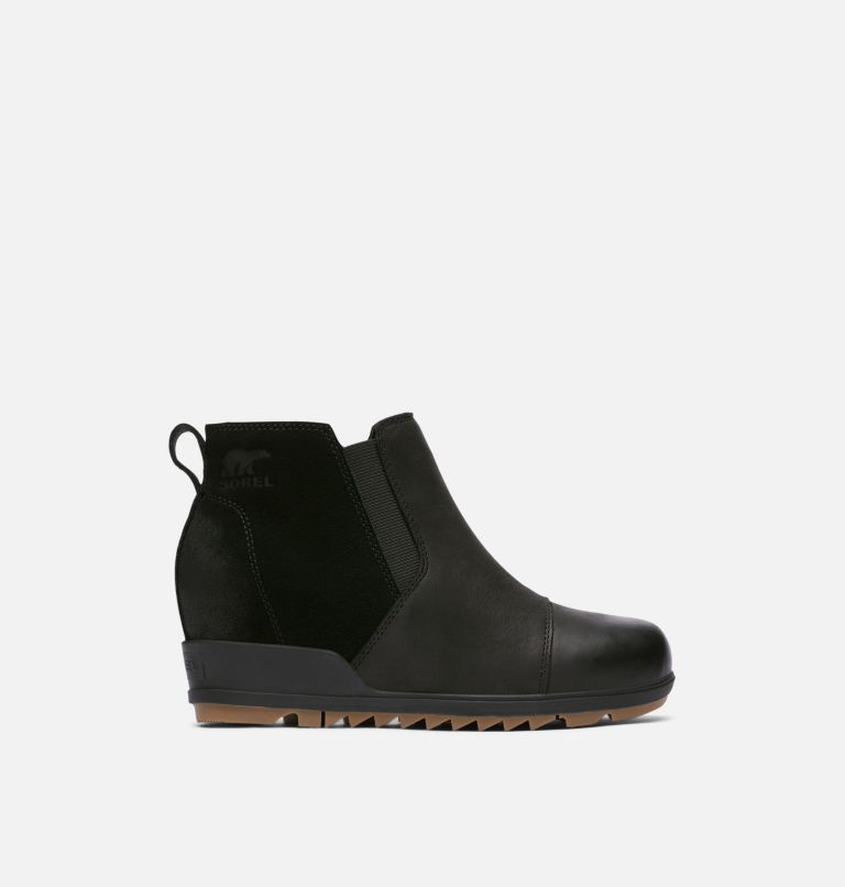 sorel evie pull on bootie black