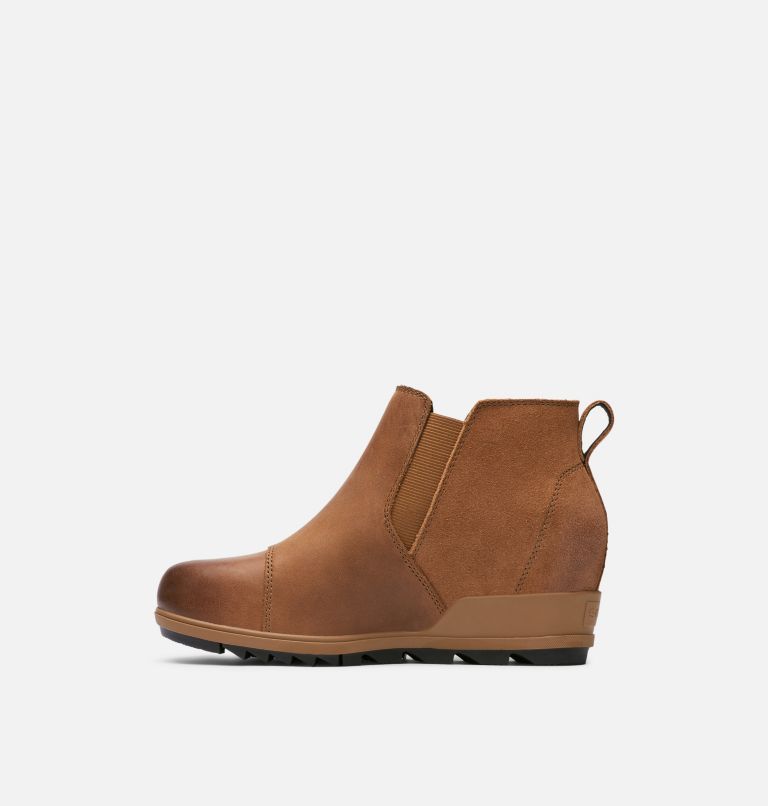 sorel evie leather pull on bootie