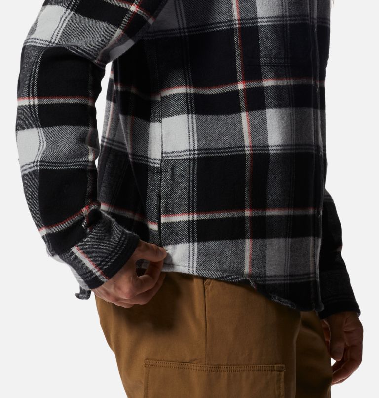 Women's Plusher Long Sleeve Shirt, Color: Black Tartan Plaid, image 5