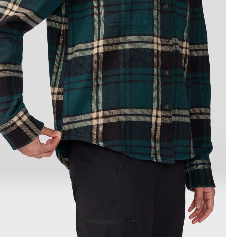 Women's Plusher Long Sleeve Shirt, Color: Dark Marsh Plaid Print, image 5