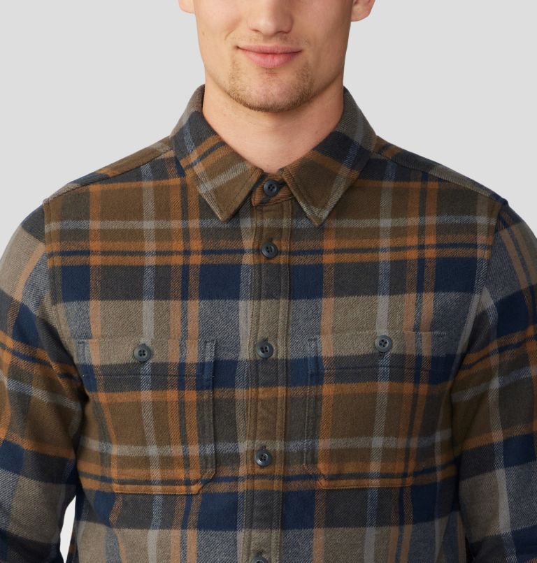 Men's Plusher Long Sleeve Shirt | 202 | XXL, Color: Ridgeline Amsterdam Plaid, image 4