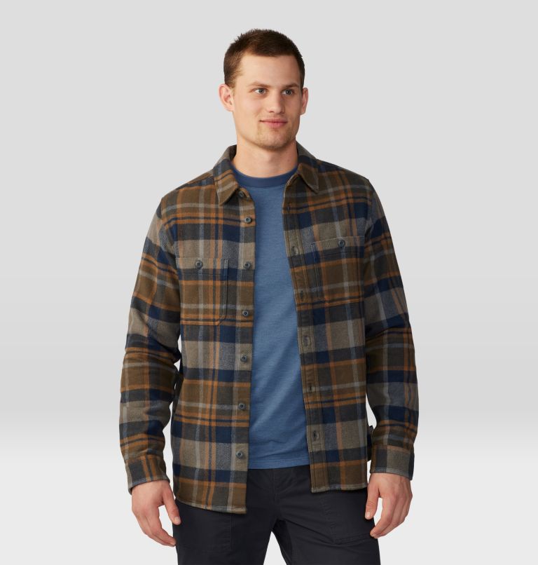 Men's Plusher Long Sleeve Shirt | 202 | XXL, Color: Ridgeline Amsterdam Plaid, image 5