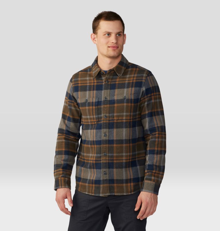 Men's Plusher Long Sleeve Shirt | 202 | XXL, Color: Ridgeline Amsterdam Plaid, image 6
