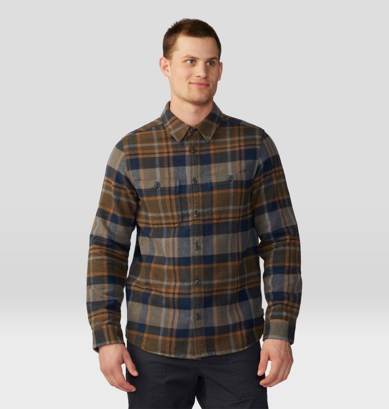 Men's Plusher Long Sleeve Shirt | 202 | XXL, Color: Ridgeline Amsterdam Plaid, image 1