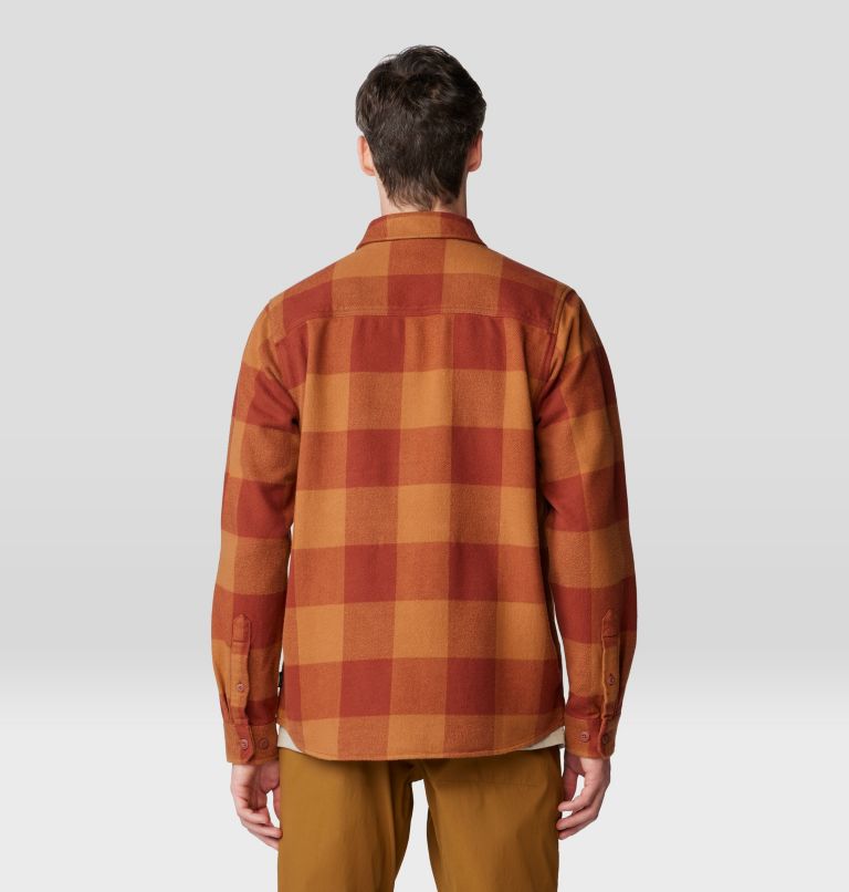 Men's Plusher Long Sleeve Shirt, Color: Iron Oxide Tatanka Check Print, image 2