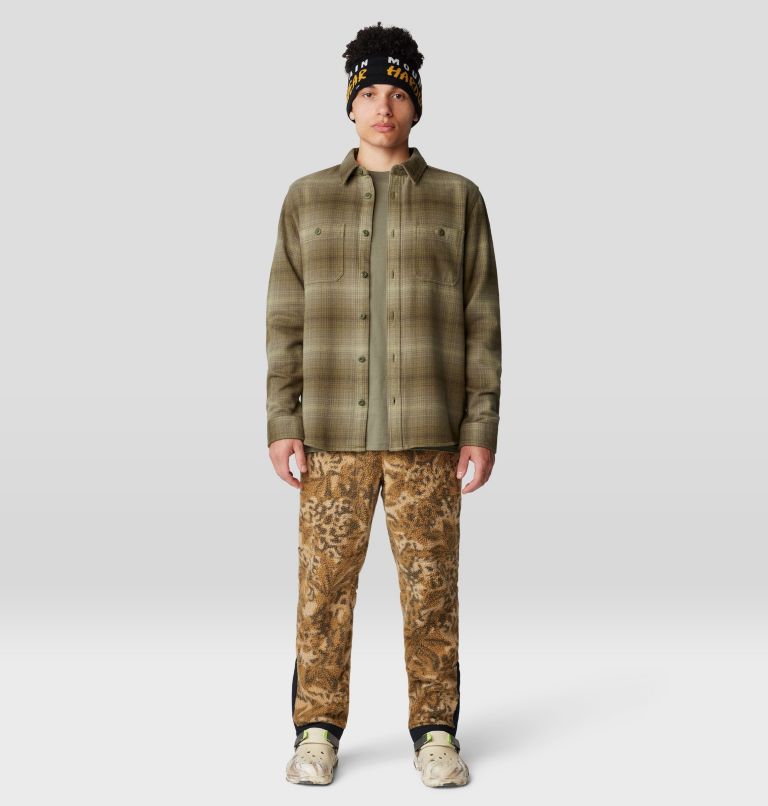 Men's Plusher Long Sleeve Shirt, Color: Dark Pine Ombre Buffalo Check Print, image 7