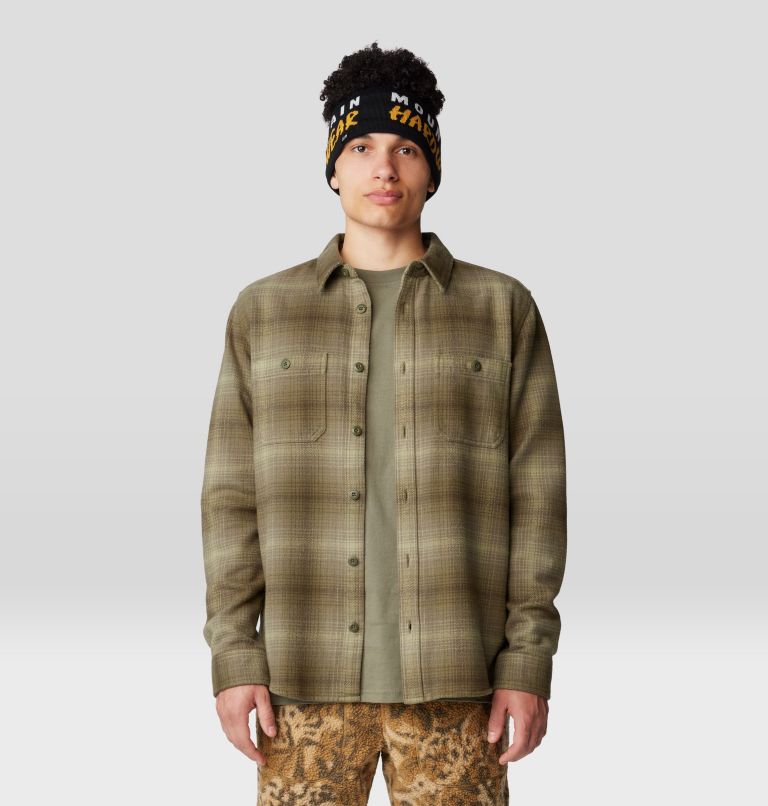Men's Plusher Long Sleeve Shirt, Color: Dark Pine Ombre Buffalo Check Print, image 1