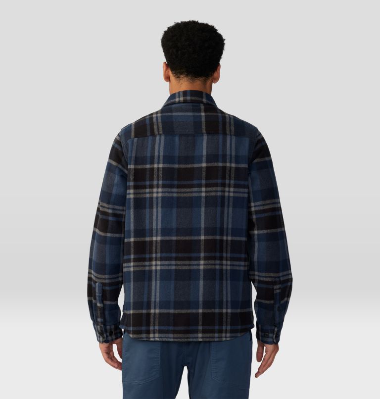Men's Plusher Long Sleeve Shirt, Color: Hardwear Navy Amsterdam Plaid, image 2