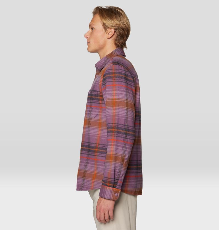 Men's Plusher Long Sleeve Shirt, Color: Dark Daze Wyoming Plaid, image 4