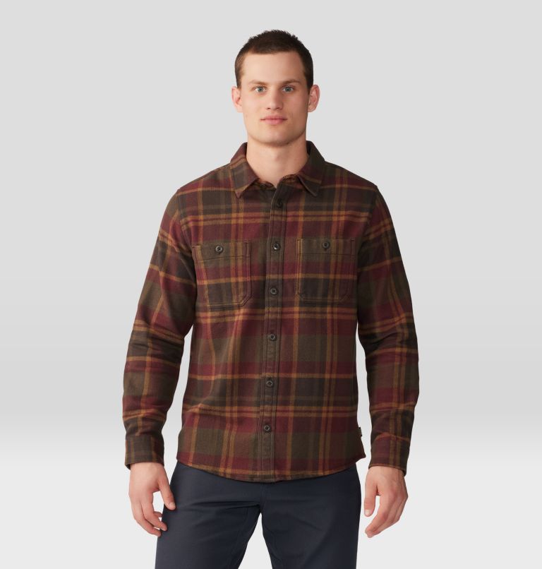 Men's Shirt Plaid Winter Man Cotton Casual Sleeve Slim Male Long