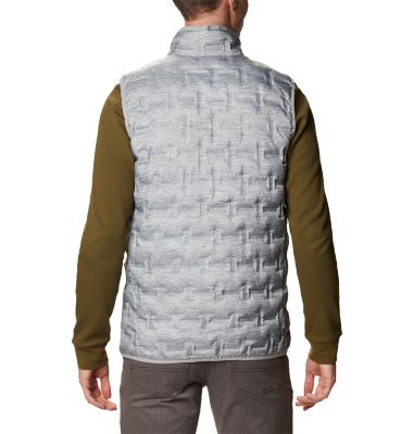 Men's Delta Ridge&trade; Down Vest Delta Ridge&trade; Down Vest | 039 | L, Columbia Grey Heather, back