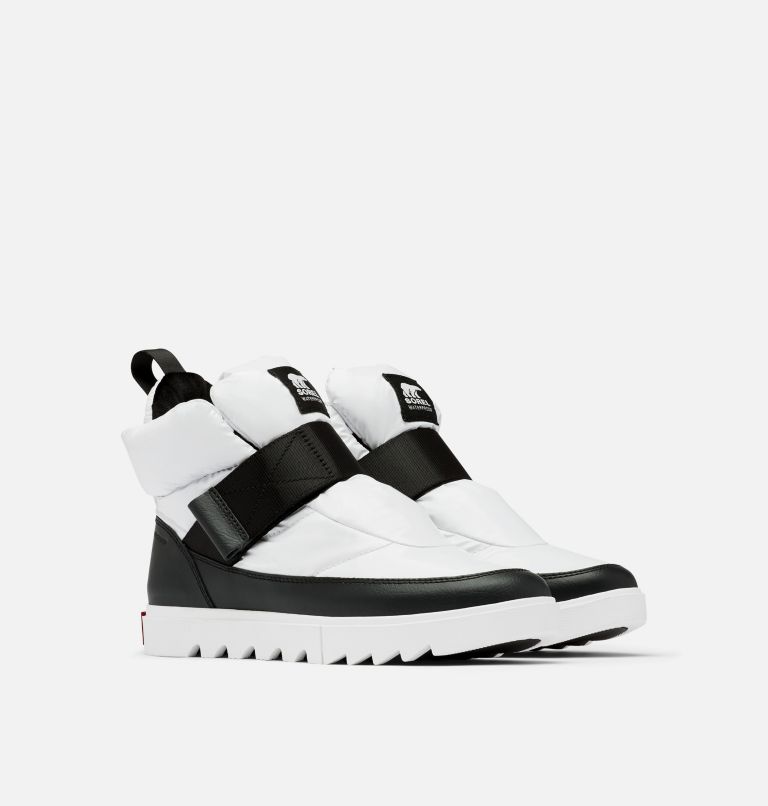 Women's Joan Of Arctic Next Lite Strap Puffy Boot, Color: White, Black, image 2