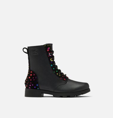 Youth Emelie&trade; Short Lace Boot YOUTH EMELIE&trade; SHORT LACE | 242 | 1, Black, front