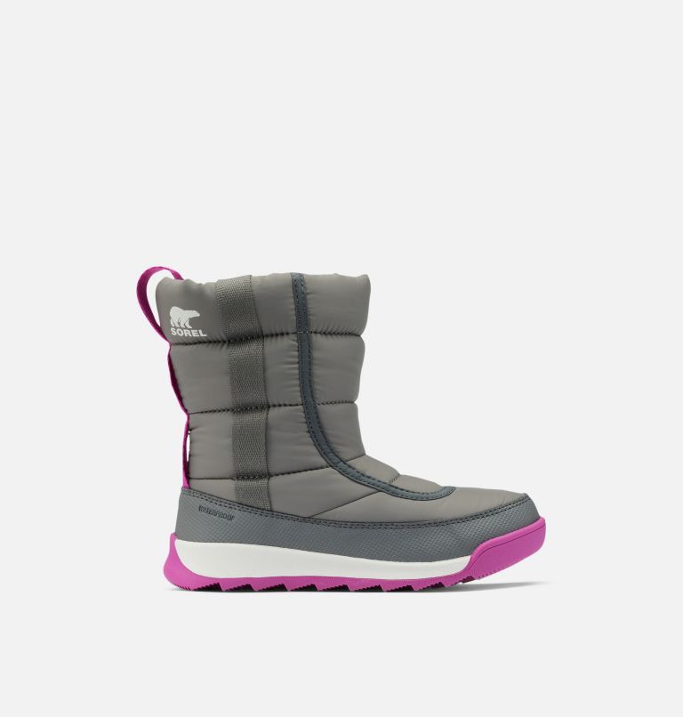Youth Whitney II Puffy Mid Winter Boot, Color: Quarry, Grill