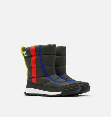 Kids' Whitney&trade; II Puffy Mid Boot CHILDRENS WHITNEY&trade; II PUFFY MID | 052 | 10, Coal, 3/4 front