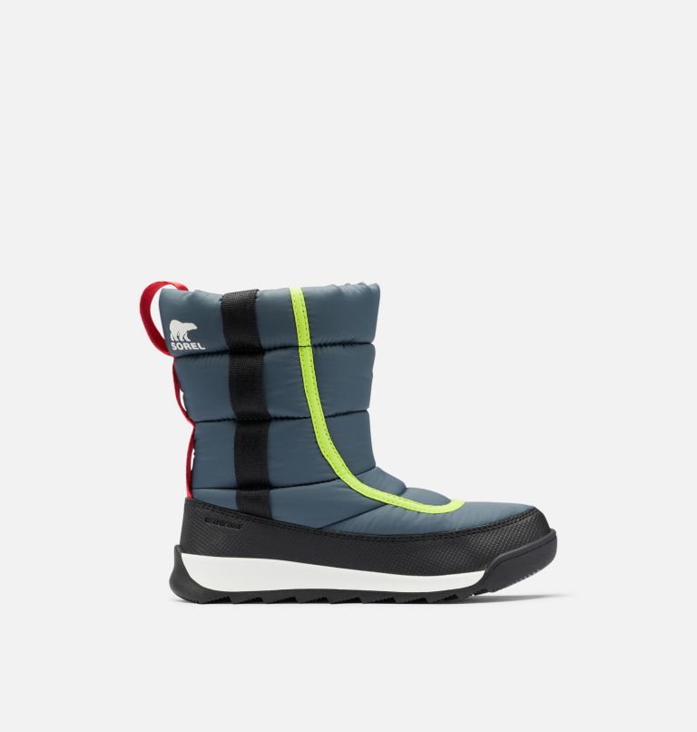 Kids' Whitney II Puffy Mid Winter Boot, Color: Uniform Blue, Cherrybomb, image 1