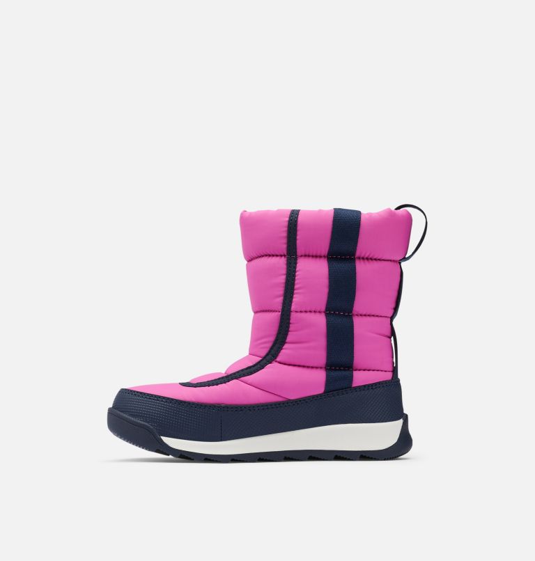 Thumbnail: Children's Whitney II Puffy Mid Boot, Color: Bright Lavender, Collegiate Navy, image 4