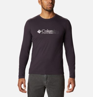 Men's Lookout Point Long Sleeve Graphic T-Shirt Lookout Point&trade; LS Graphic Tee | 511 | M, Dark Purple Omni Dots, front