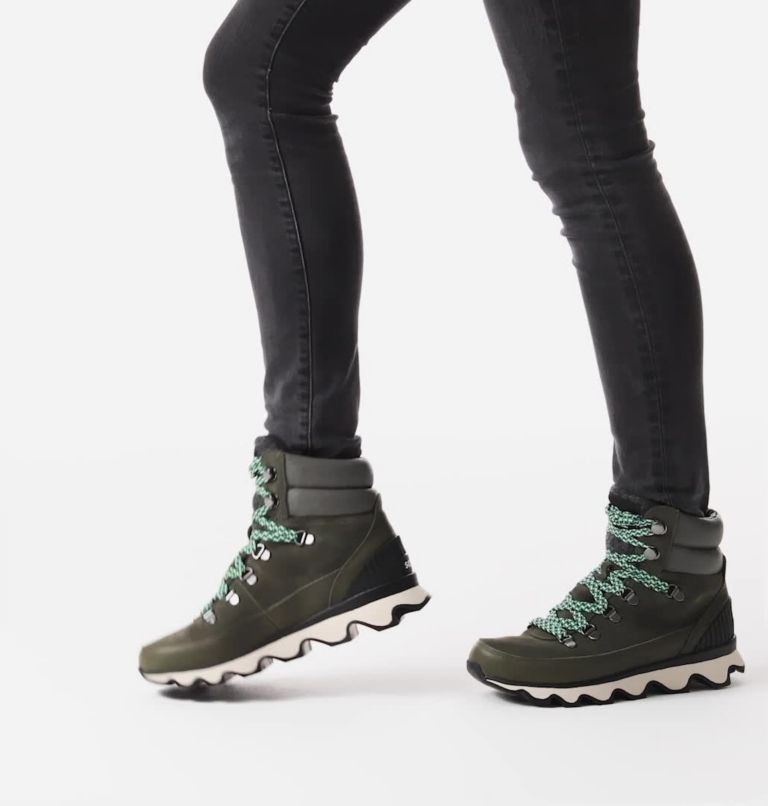 sorel women's kinetic nubuck leather platform booties