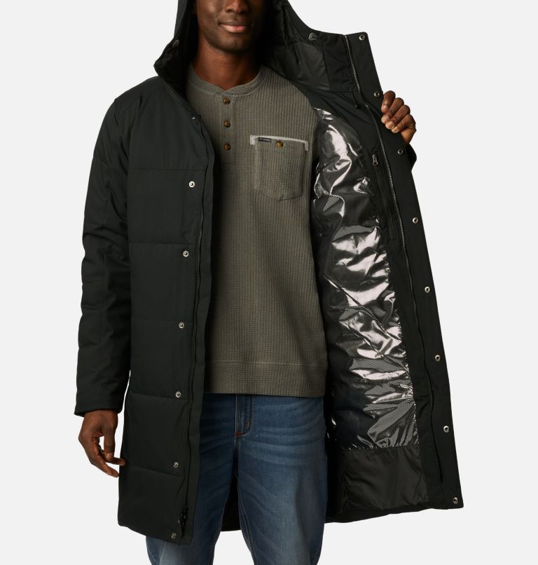 Men's Cedar Summit Long Insulated Jacket, Color: Black, image 5