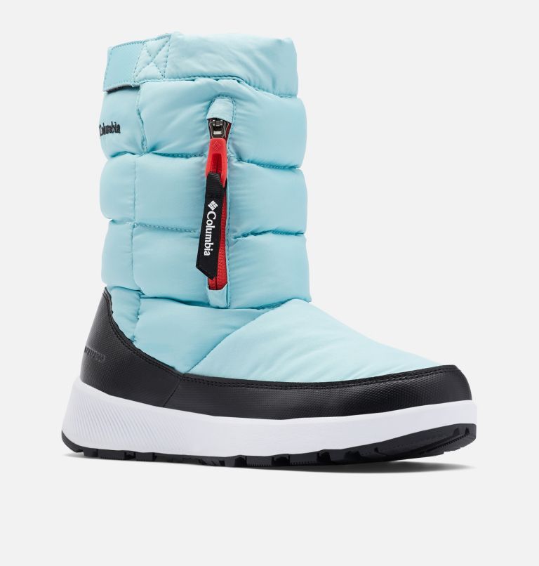 Women's Paninaro Omni-Heat Pull-On Boot, Color: Aquatint, Poppy Red, image 2