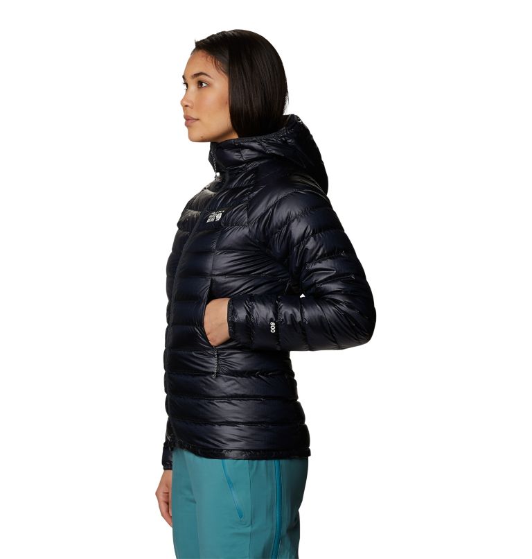 Women's Phantom Down Hooded Jacket, Color: Dark Storm, image 3