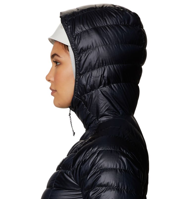 Women's Phantom Down Hooded Jacket, Color: Dark Storm, image 5