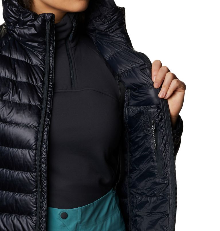 Women's Phantom Down Hooded Jacket, Color: Dark Storm, image 8