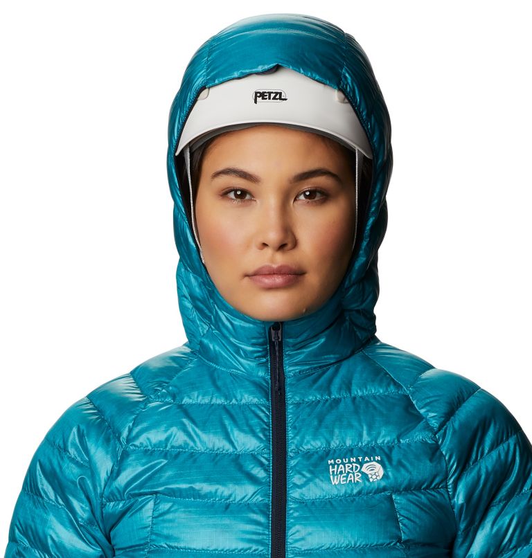 Women's Phantom Down Hooded Jacket, Color: Traverse, image 4