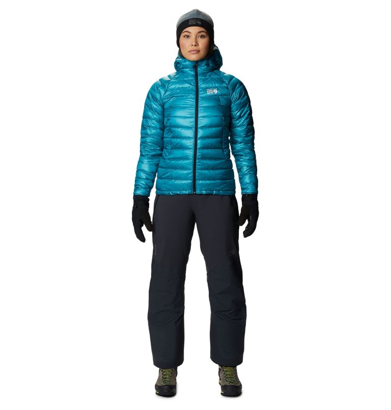 Women's Phantom Down Hooded Jacket, Color: Traverse, image 9