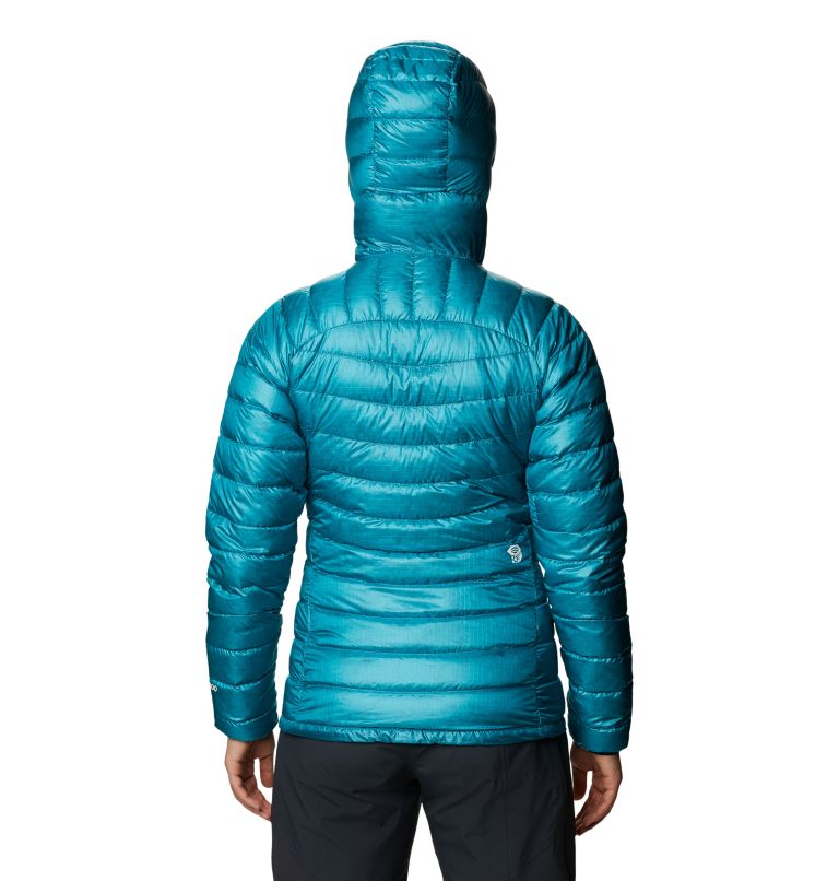Women's Phantom Down Hooded Jacket, Color: Traverse, image 2
