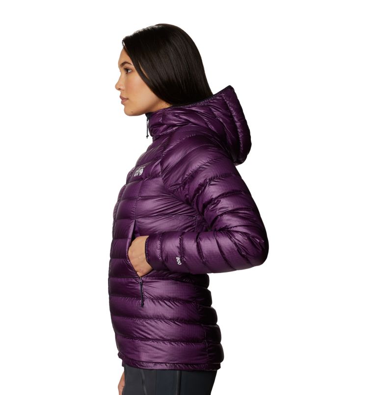 Women's Phantom Down Hooded Jacket, Color: Cosmos Purple