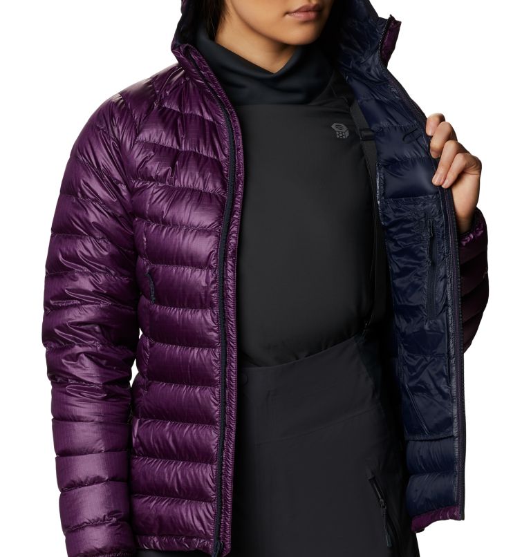 Thumbnail: Women's Phantom Down Hooded Jacket, Color: Cosmos Purple, image 8