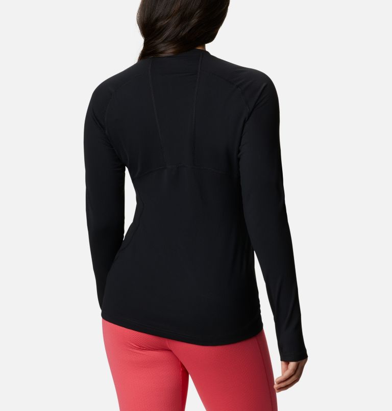 Thumbnail: Couche de base à col rond en tricot 3D Omni-Heat II pour femme, Color: Black, image 2