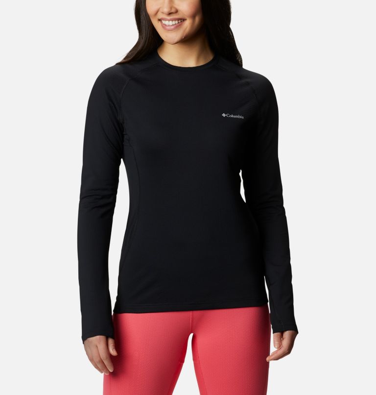 Couche de base à col rond en tricot 3D Omni-Heat II pour femme, Color: Black, image 1
