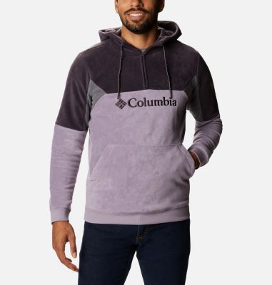 Men's Columbia Lodge&trade; II Fleece Hoodie Columbia Lodge&trade; II Fleece Hoodie | 023 | XL, Shale Purple, Dark Purple, City Grey, front