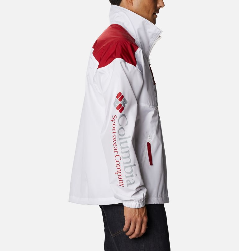 Men's Collegiate Santa Ana Anorak Jacket - Alabama, Color: ALA - White, Red Velvet, Columbia Grey, image 3