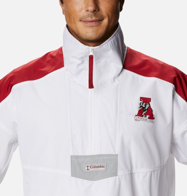 Men's Collegiate Santa Ana Anorak Jacket - Alabama, Color: ALA - White, Red Velvet, Columbia Grey, image 4