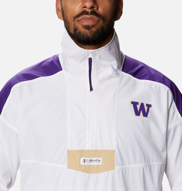 Men's Collegiate Santa Ana Anorak Jacket - Washington, Color: UW - White, UW Purple, Sierra Tan, image 4