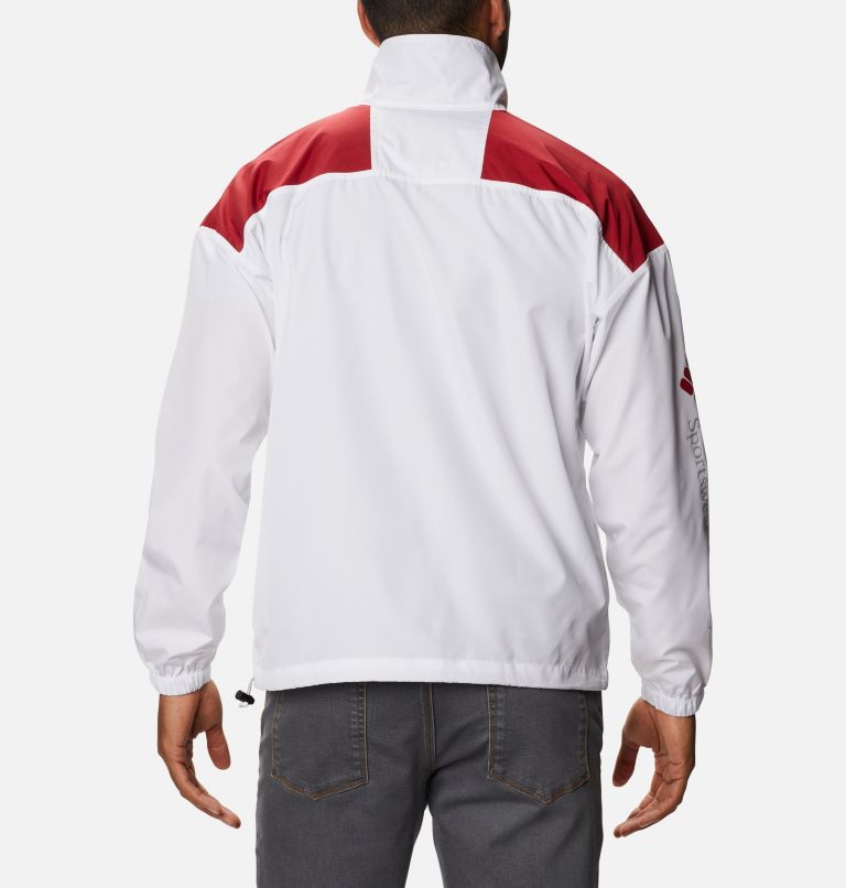 Men's Collegiate Santa Ana Anorak Jacket - Washington State, Color: WAZ - White, Red Velvet, Light Grey