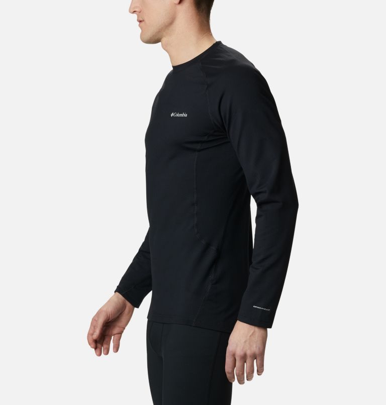Thumbnail: Men's Omni-Heat 3D Knit Crew Baselayer Shirt, Color: Black, image 3