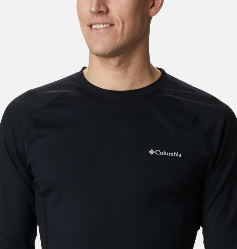 Men's Omni-Heat 3D Knit Crew Baselayer Shirt, Color: Black