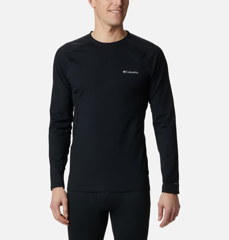 Thumbnail: Men's Omni-Heat 3D Knit Crew Baselayer Shirt, Color: Black, image 1