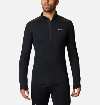Men's Omni-Heat 3D&trade; Knit Half Zip II Baselayer Shirt Omni-Heat 3D&trade; Knit Half Zip II | 613 | L, Black, front