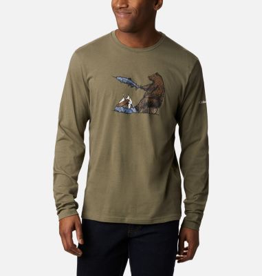 Men's Bear Springs&trade; Graphic T-Shirt Bear Springs&trade; Graphic Tee | 023 | XXL, Stone Green Roast and Relax, front
